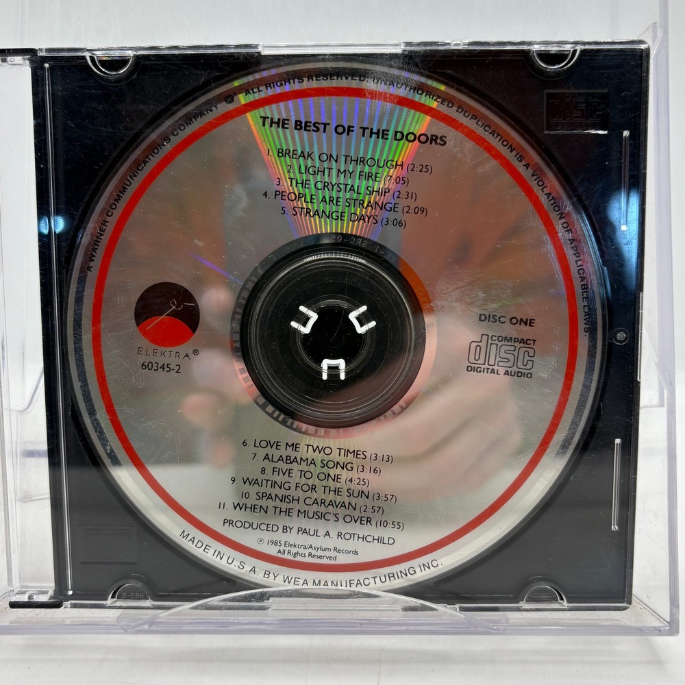 The Best of The Doors CD Disc 1 Elektra 60345-2 1985 Classic Psychedelic Rock